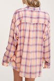 Multi pink Button Down