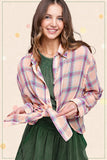 Multi pink Button Down