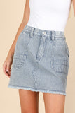 Denim Mini Skirt.