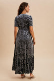 Slate Embossed Dress