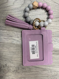 Key Ring Bracelet Combo  Wallet./lavender