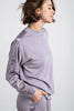 Satin Detail Sweatshirt./Gray