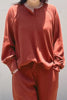 Brick waffle knit set.