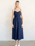 Navy Spaghetti Strap Dress