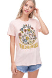 wild Flowers T-Shirt/Peach