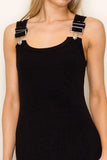Sleeveless Buckle Dress