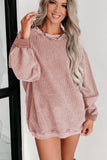 Ribbed Sweatshirt Pink