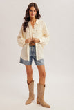 Polkadot Lace Detail Shirt
