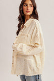 Polkadot Lace Detail Shirt