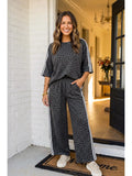 Leopard Print set/Gray