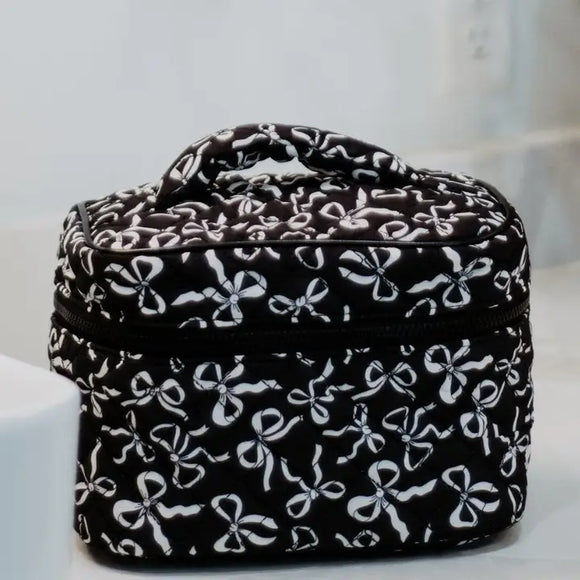 Black Bow Makeup Bag