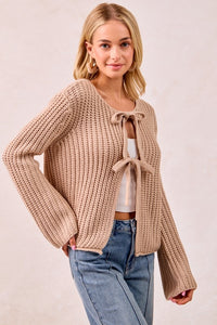 Front Tie Sweater