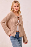 Front Tie Sweater