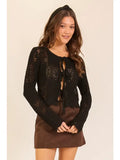 Black Tie Cardigan