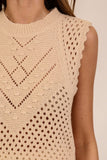 Beige Sweater Vest