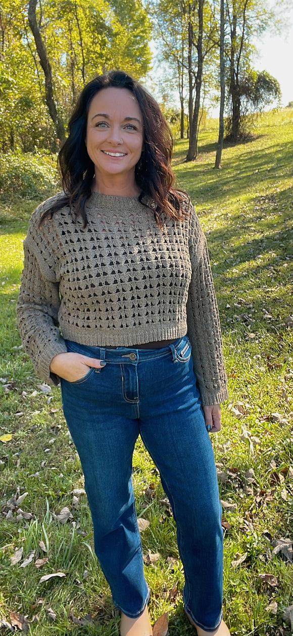 Open Weave Sweater.