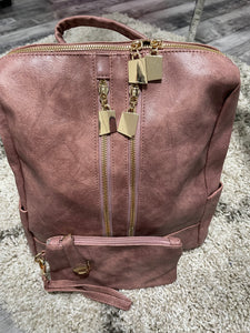 Zipper Detail Backpack.