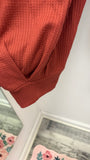 Rust Waffel Knit Pants