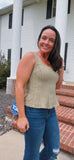 Olive Knit Tank Top