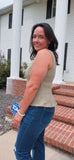 Olive Knit Tank Top
