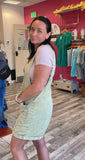 Sage Denim Romper