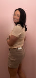 HIGH RISE  SHORTS/Mauve