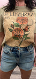 Postage Stamp T-Shirt /Taupe