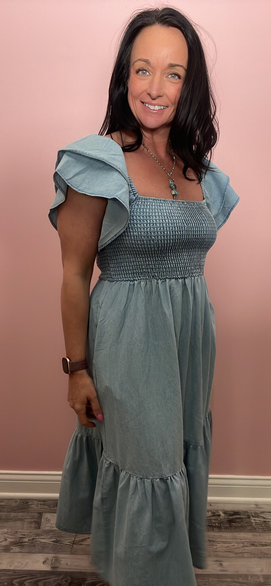 Soft Denim Dress – Haven Lee Boutique Soft Denim Dress – Haven Lee Boutique