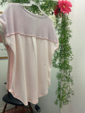 Multi Color Waffel Kniet Top