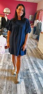 Navy Shift Dress