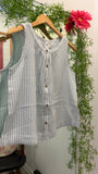Mint Sleeveless Shirt