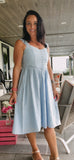 Blue Sleeveless Dress