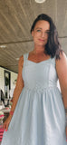 Blue Sleeveless Dress