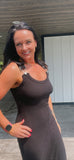 Sleeveless Buckle Dress