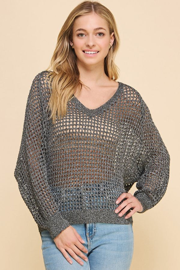 Black/Silver Sweater