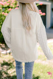 Cream Cable Knit Shacket