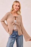Front Tie Sweater