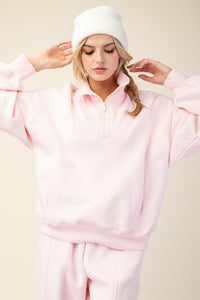 Pink Quarter Zip