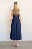 Navy Spaghetti Strap Dress
