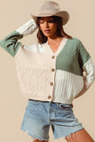 Color Block Cardigan