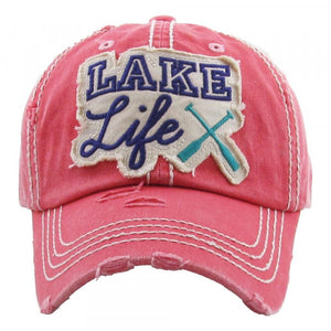 LAKE LIFE HAT/PINK