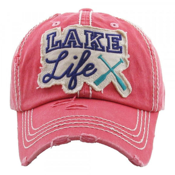 LAKE LIFE HAT/PINK