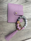 Key Ring Bracelet Combo  Wallet./lavender